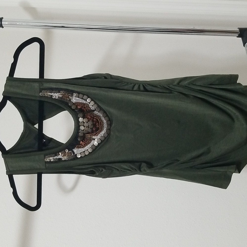 Dark Green Top